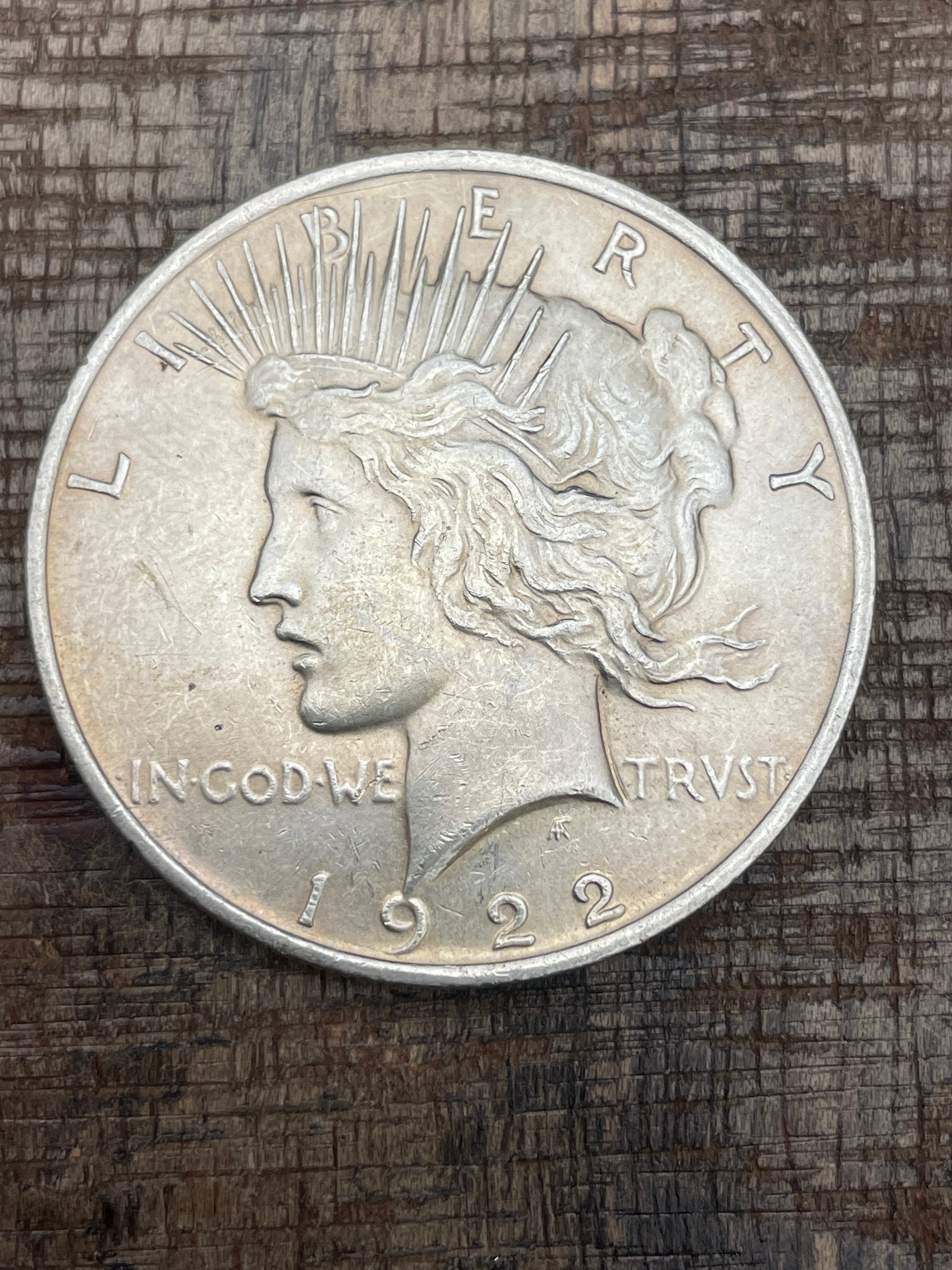 1922 $1 US Silver Peace Dollar