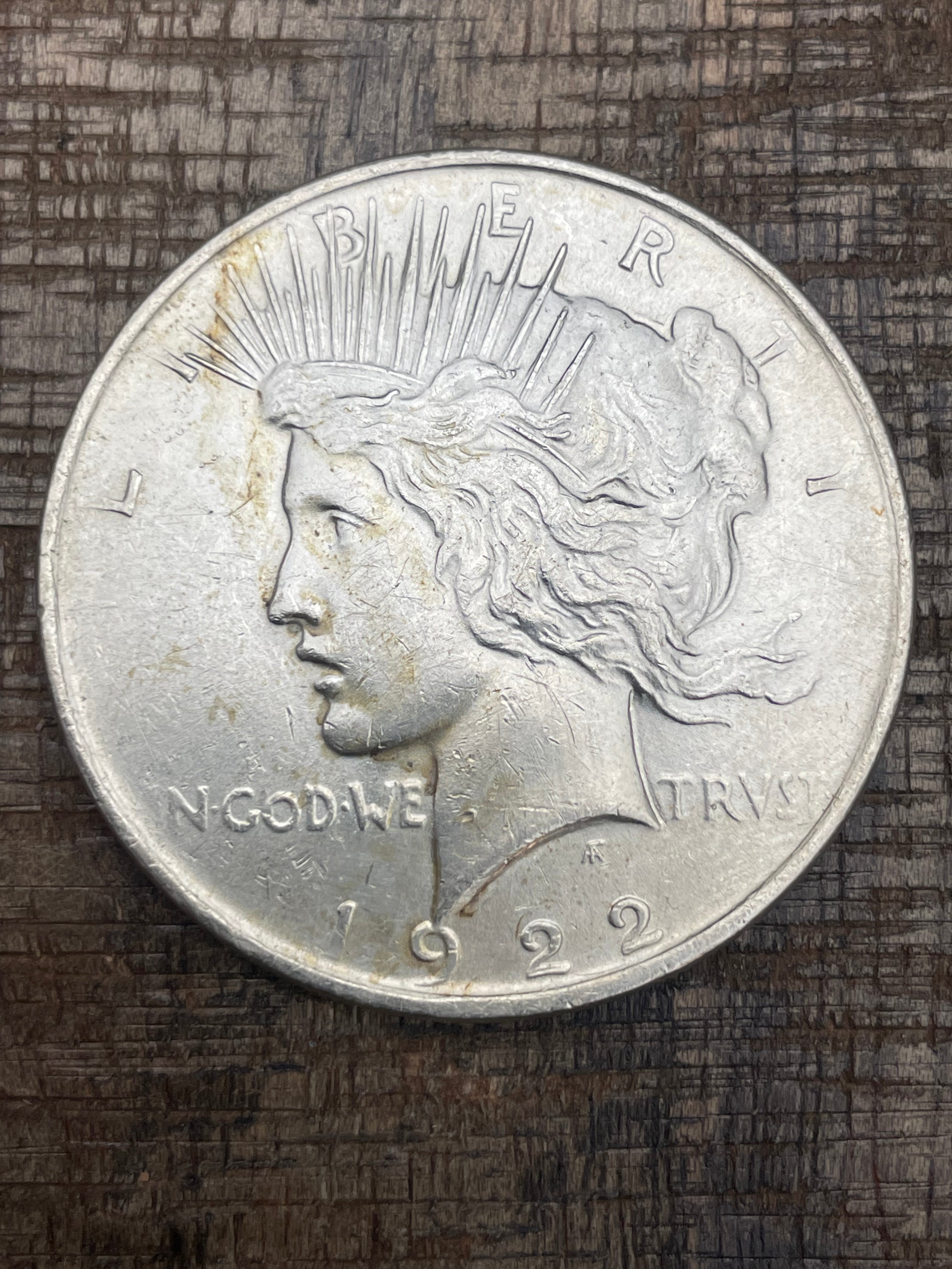 1922 $1 US Silver Peace Dollar