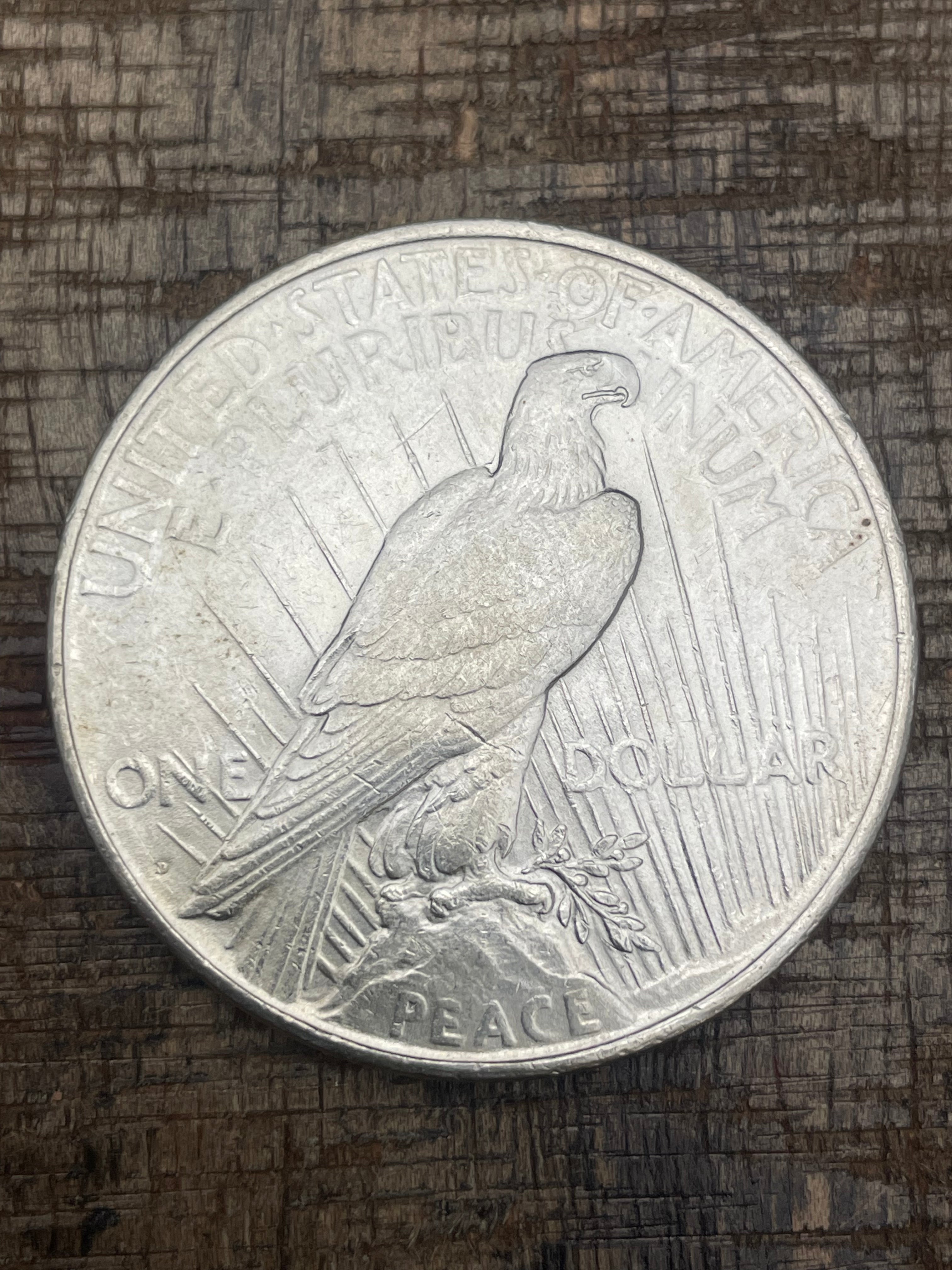 1922-D $1 US Silver Peace Dollar
