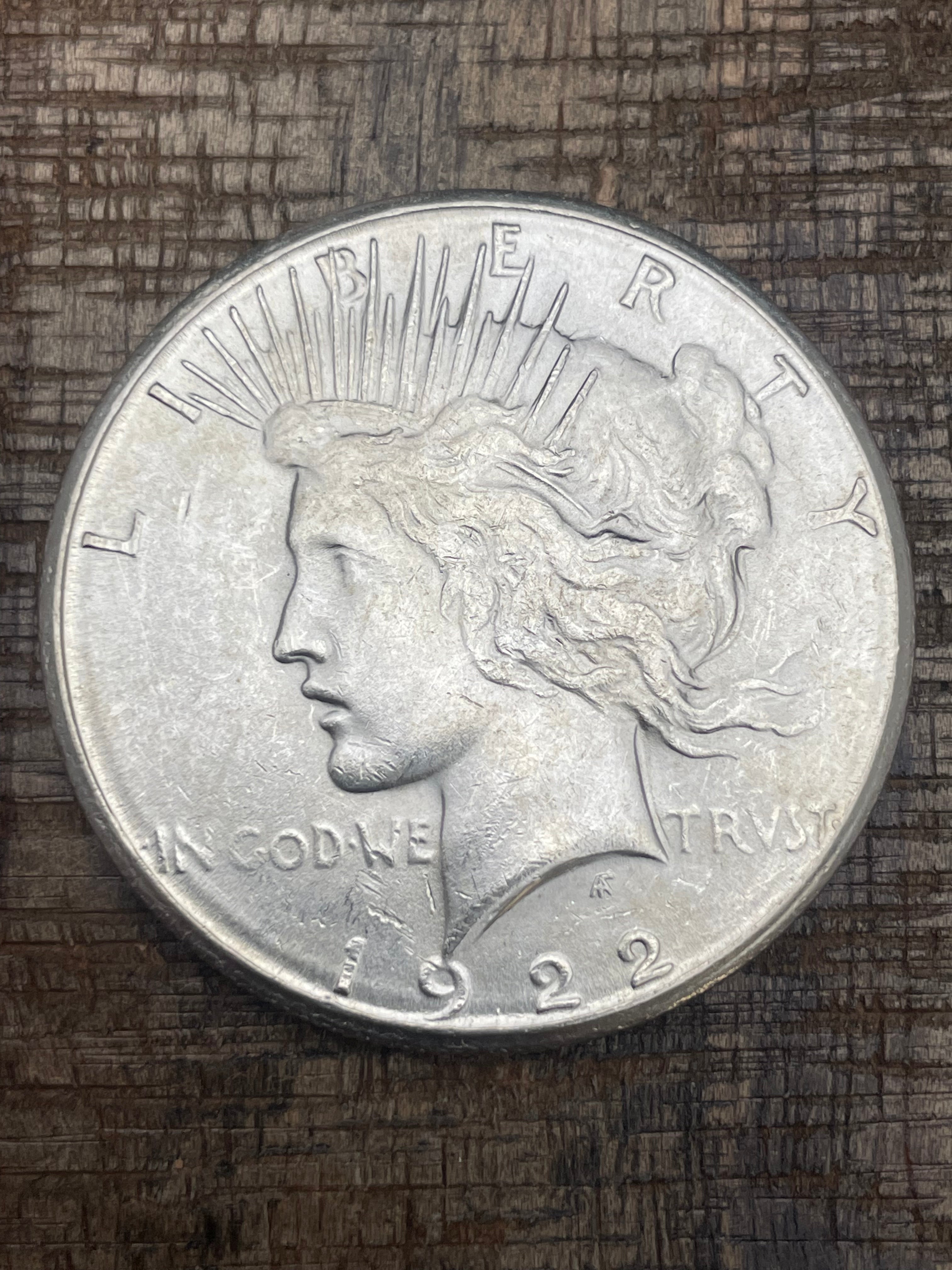 1922-S $1 US Silver Peace Dollar