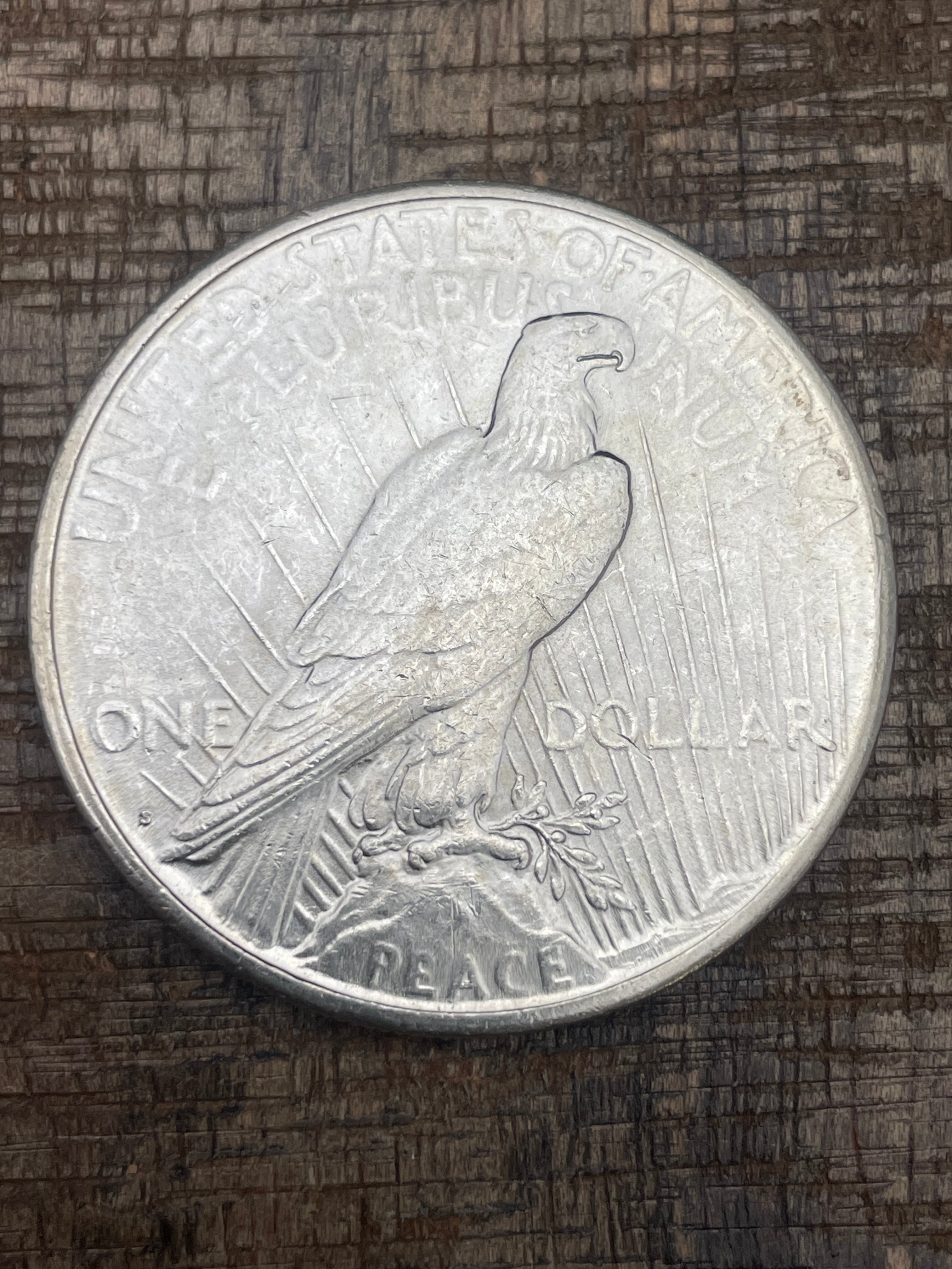 1922-S $1 US Silver Peace Dollar