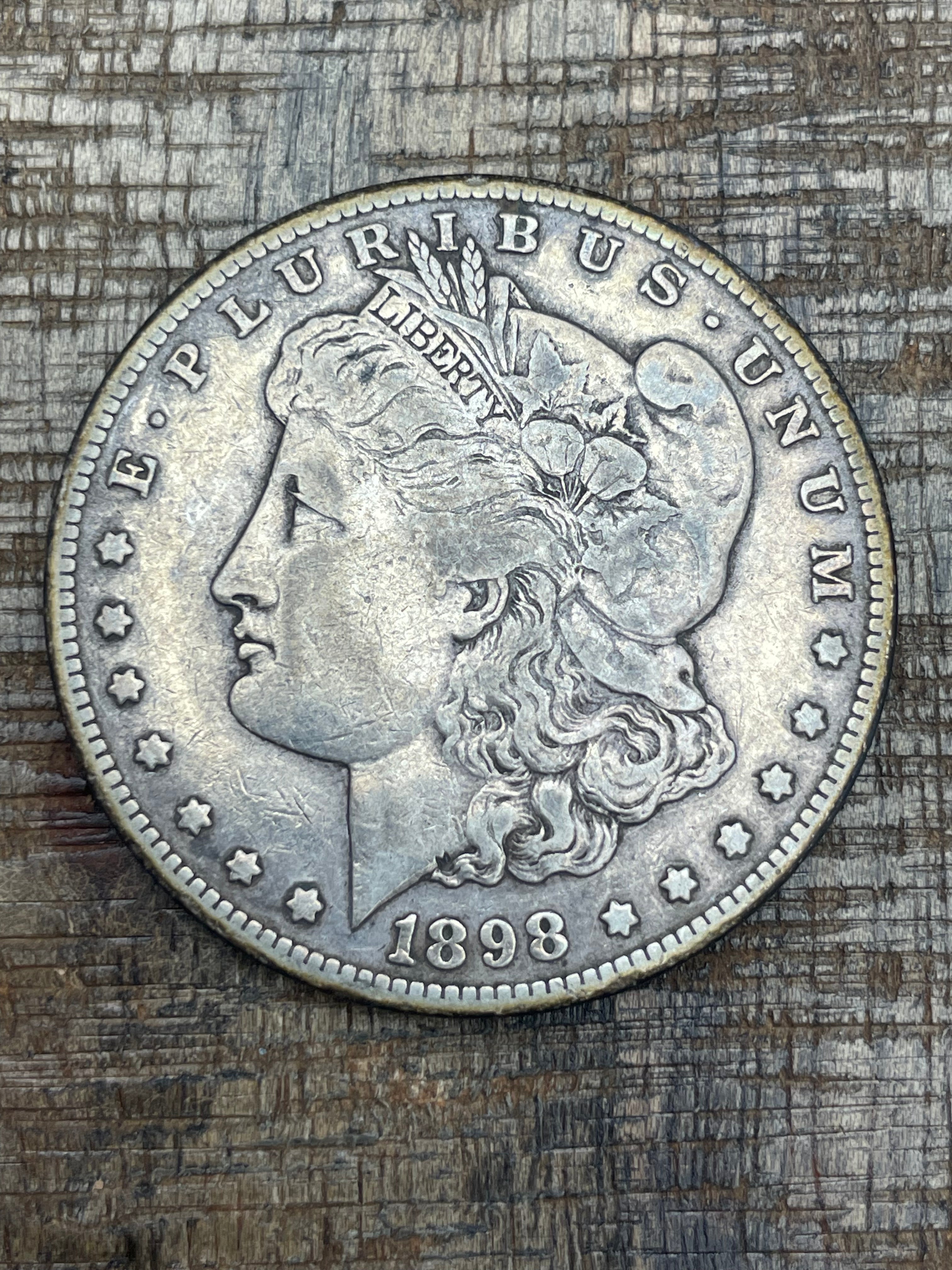 1898-S $1 US Morgan Silver Dollar