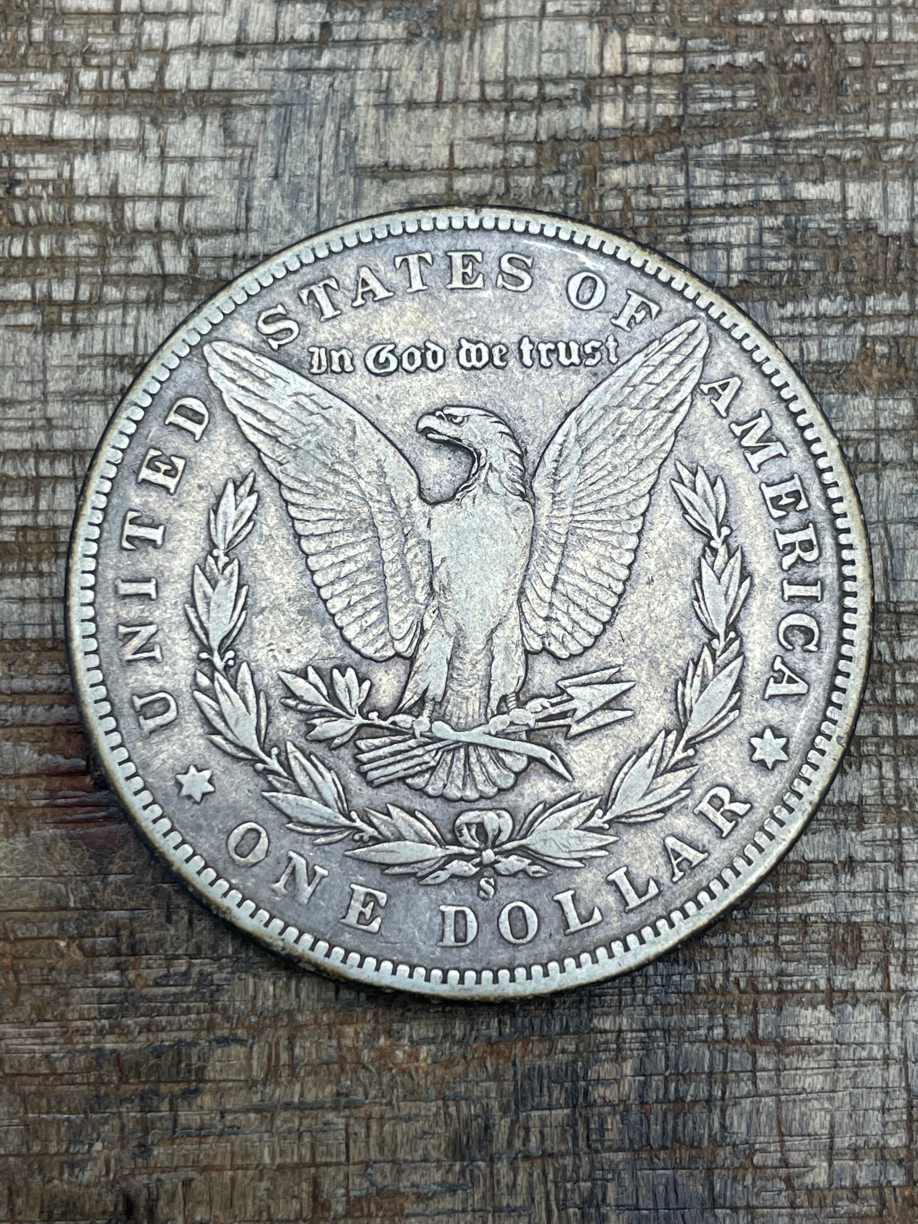 1898-S $1 US Morgan Silver Dollar