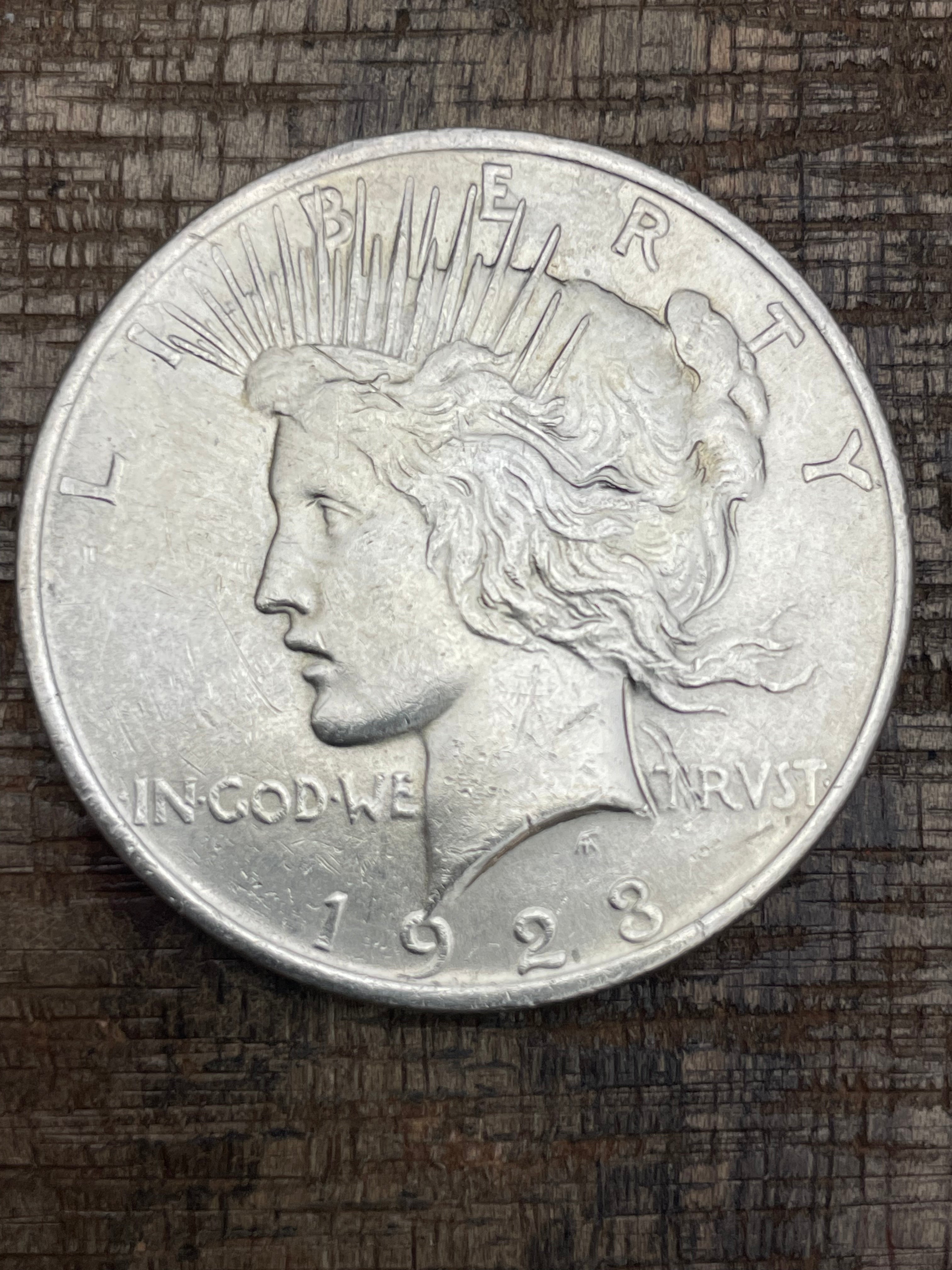 1923 $1 US Silver Peace Dollar
