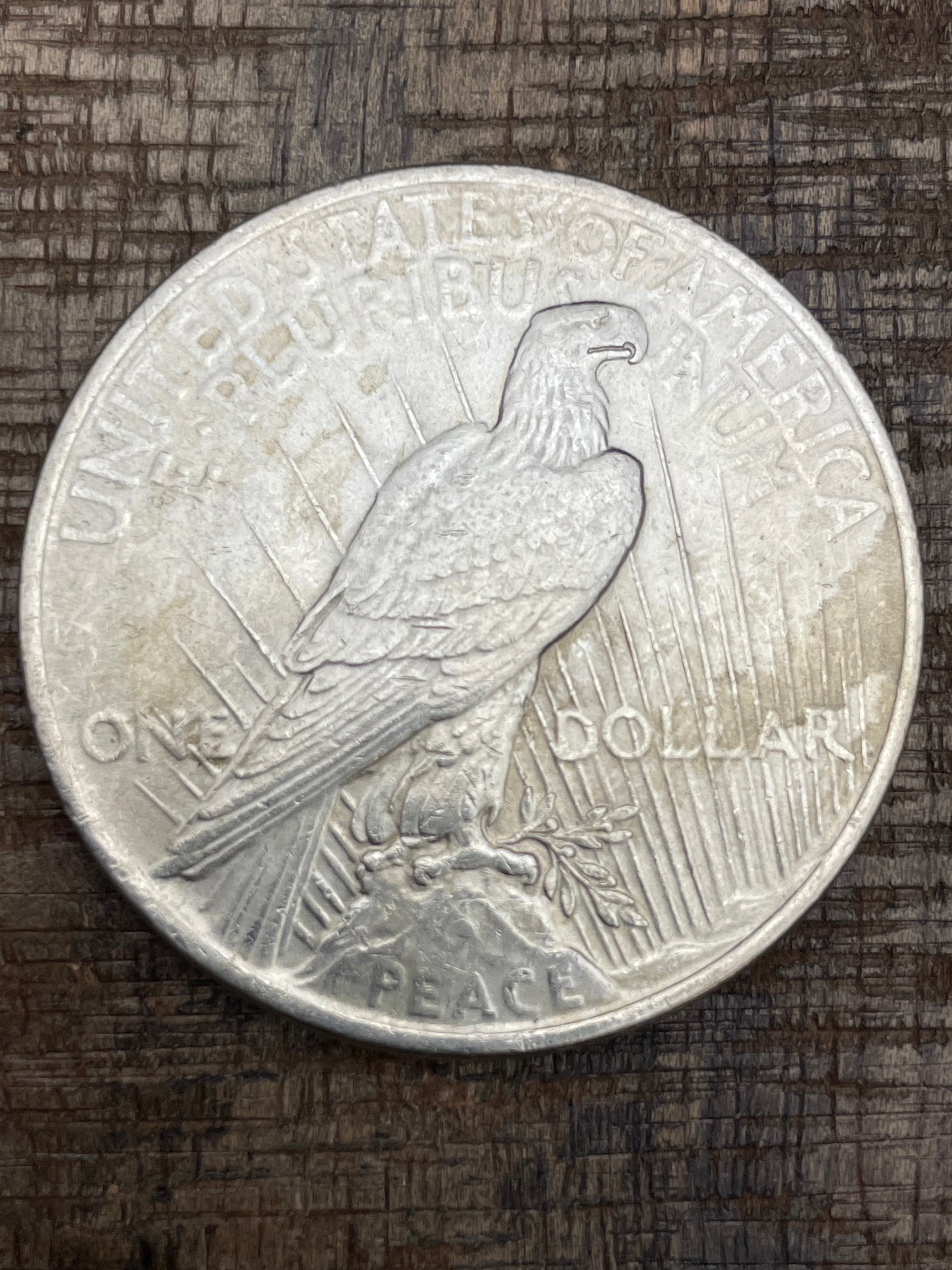 1923 $1 US Silver Peace Dollar