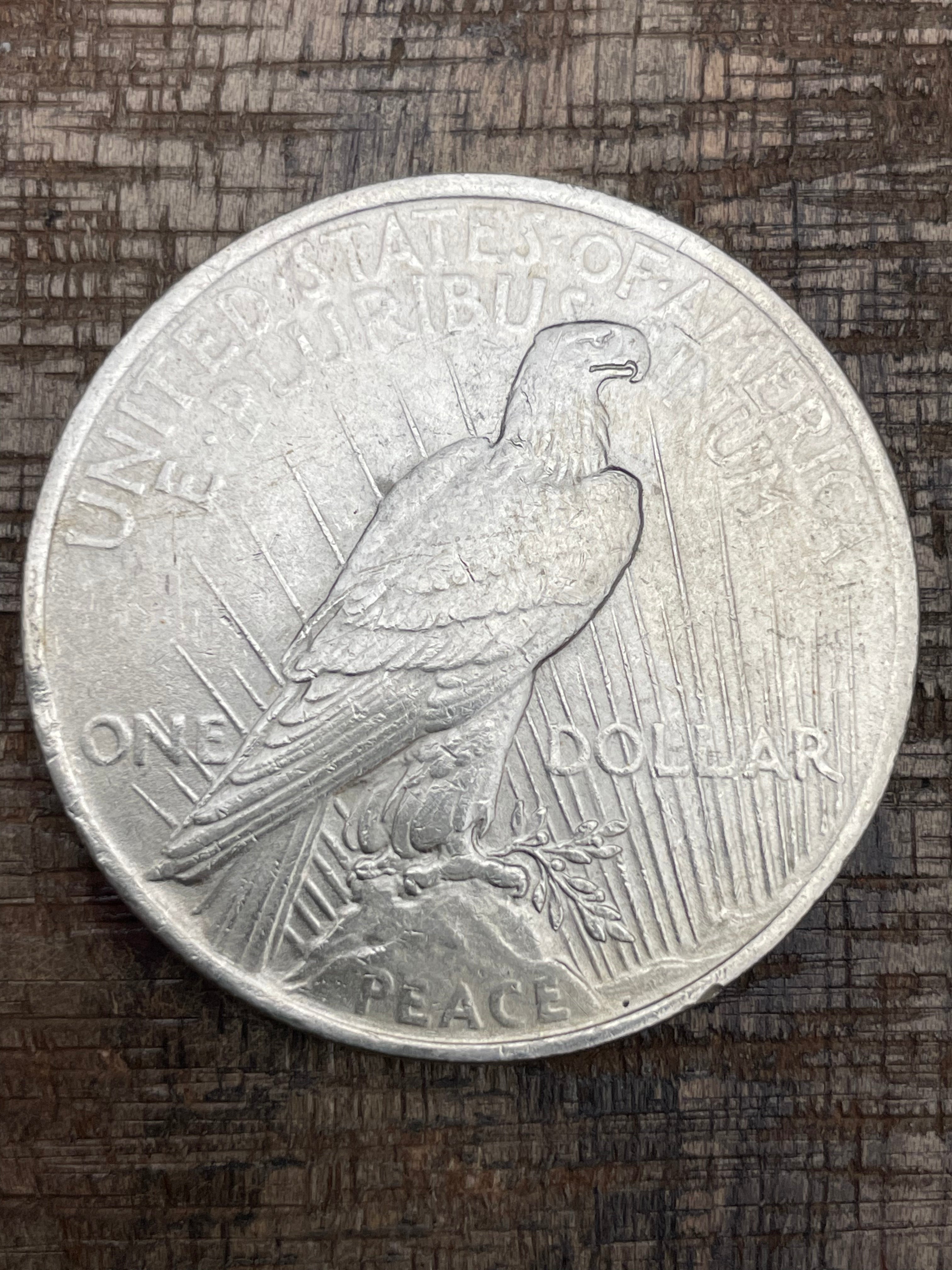 1923 $1 US Silver Peace Dollar