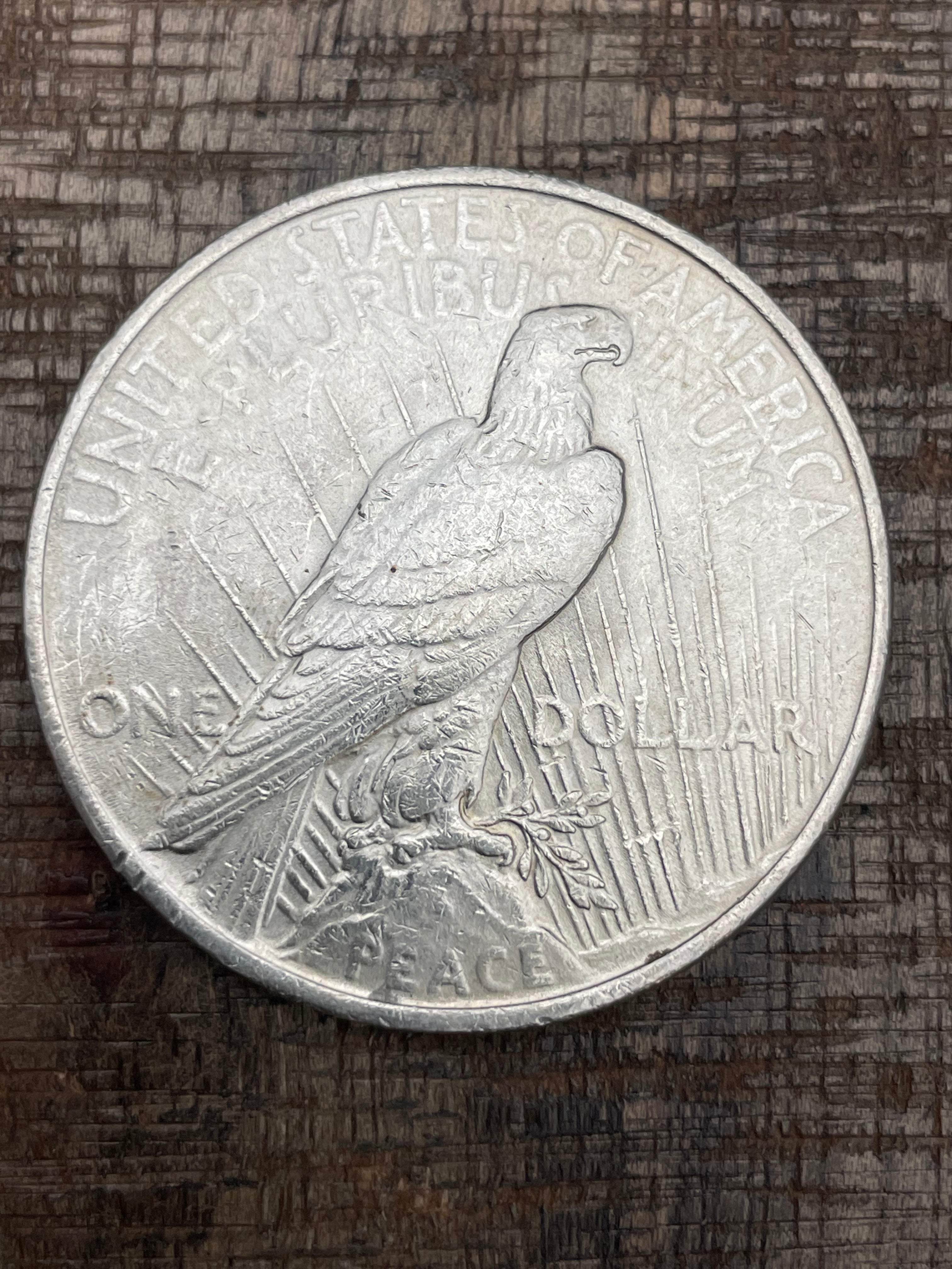 1923 $1 US Silver Peace Dollar