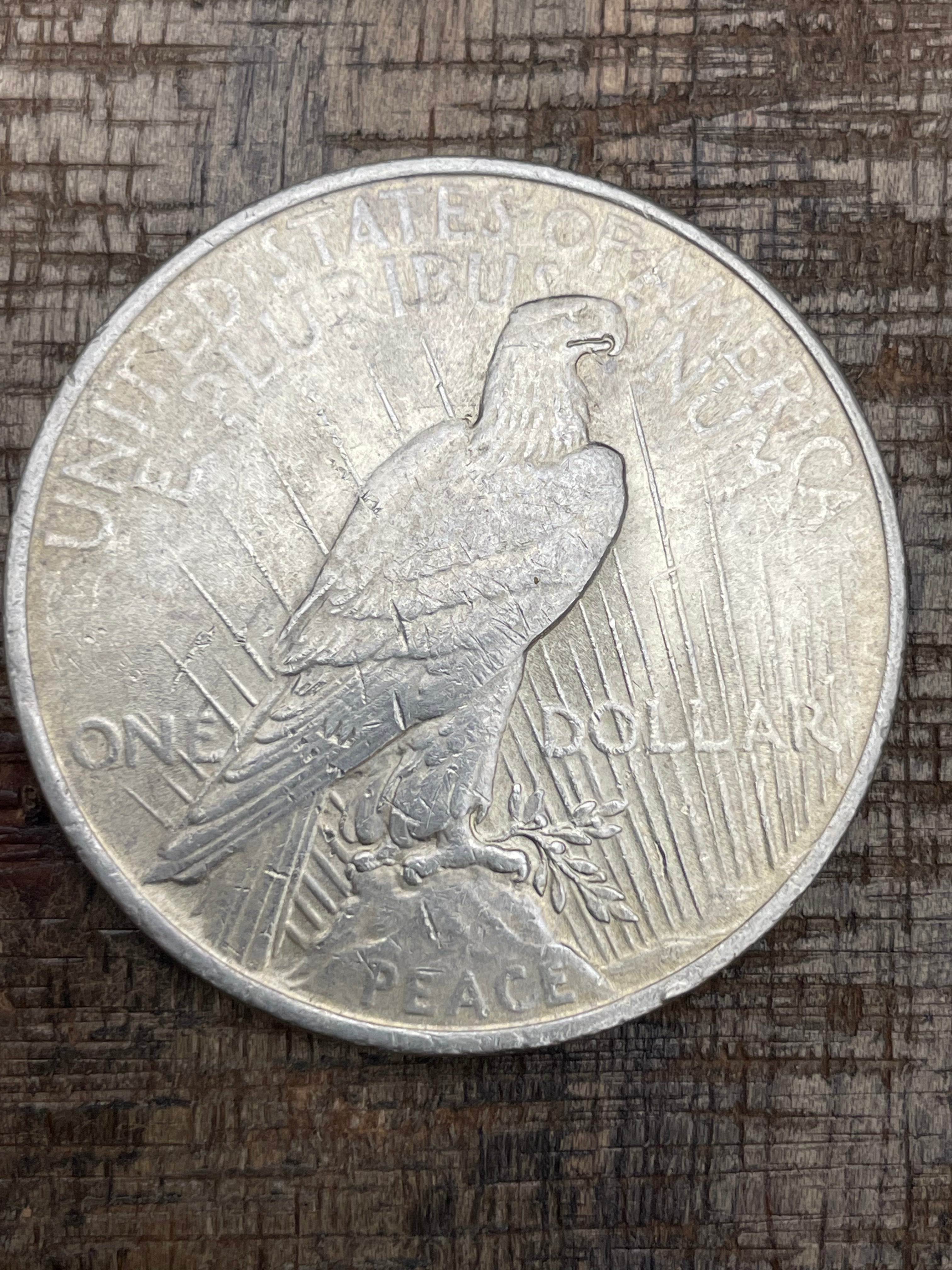 1923 $1 US Silver Peace Dollar