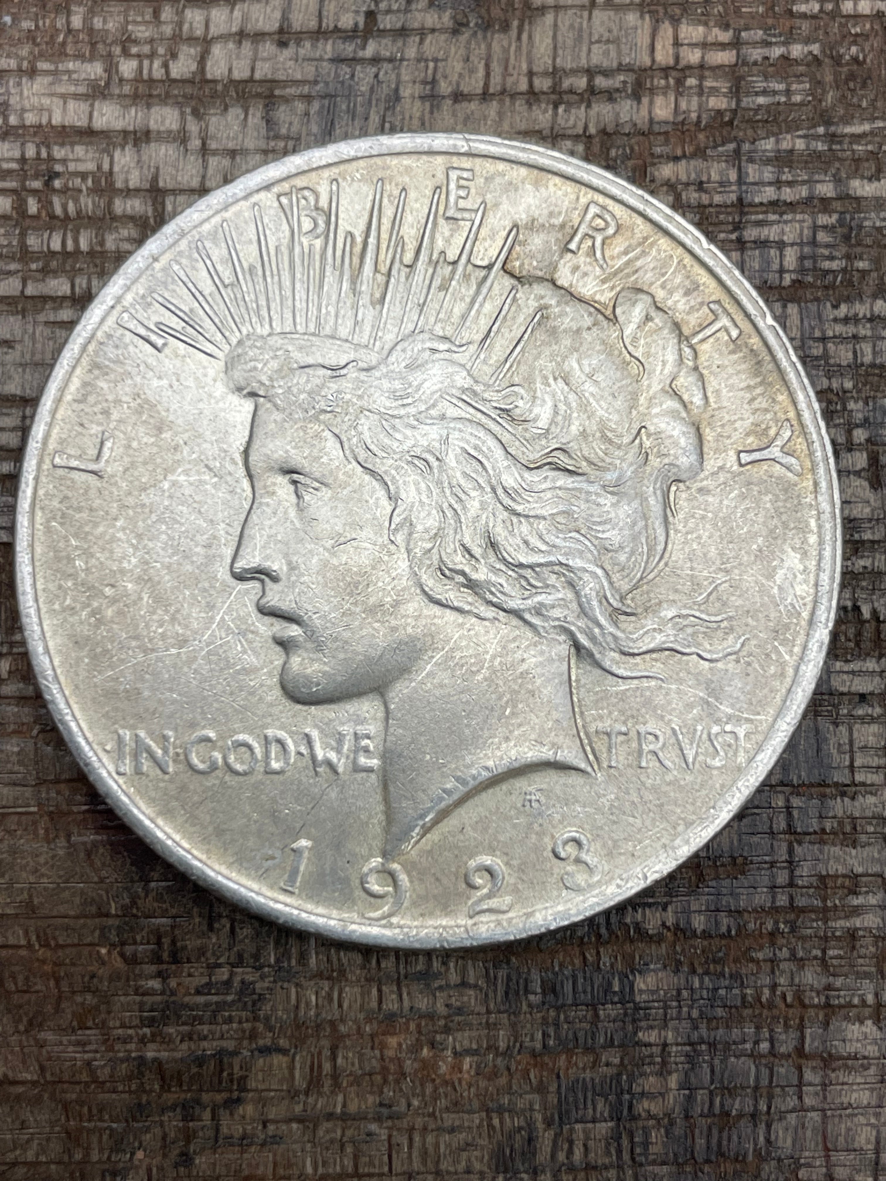 1923 $1 US Silver Peace Dollar