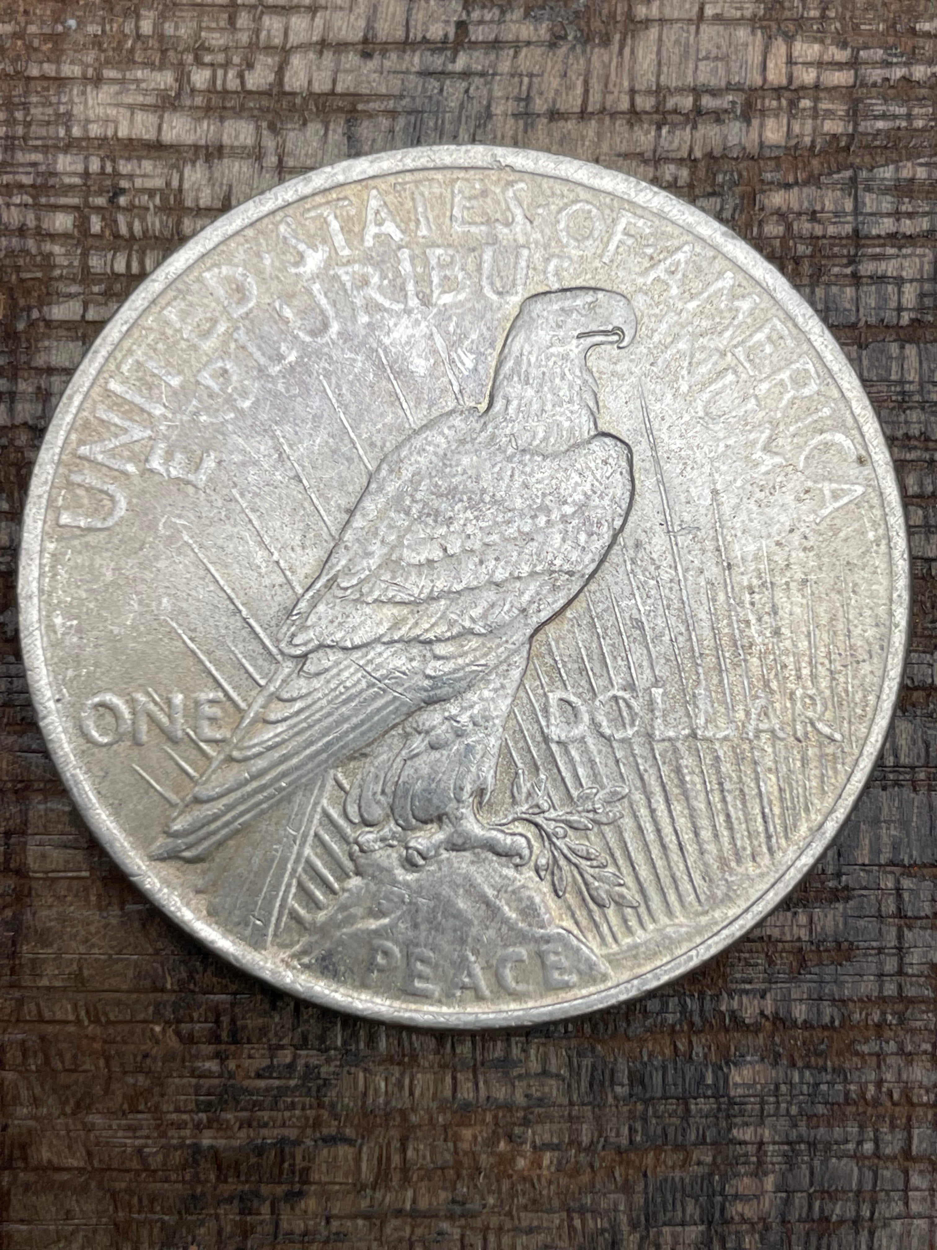 1923 $1 US Silver Peace Dollar