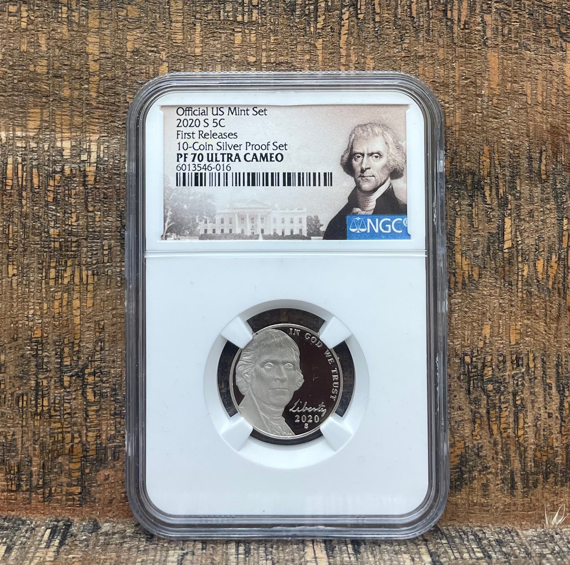 Official US Mint Set 2020 S 5C Nickel - NGC PF70 ULTRA CAMEO FR Label-United States Rare Coin & Currency