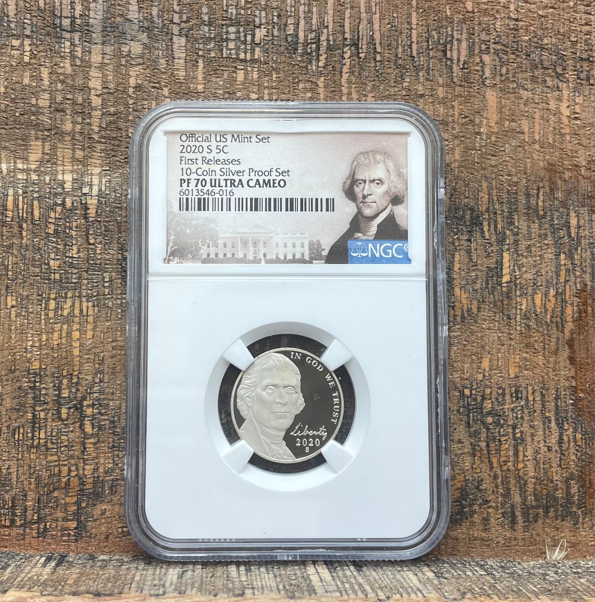 Official US Mint Set 2020 S 5C Nickel - NGC PF70 ULTRA CAMEO FR Label-United States Rare Coin & Currency