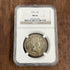 1954 50c Franklin Half Dollar NGC MS66 Rainbow Toned