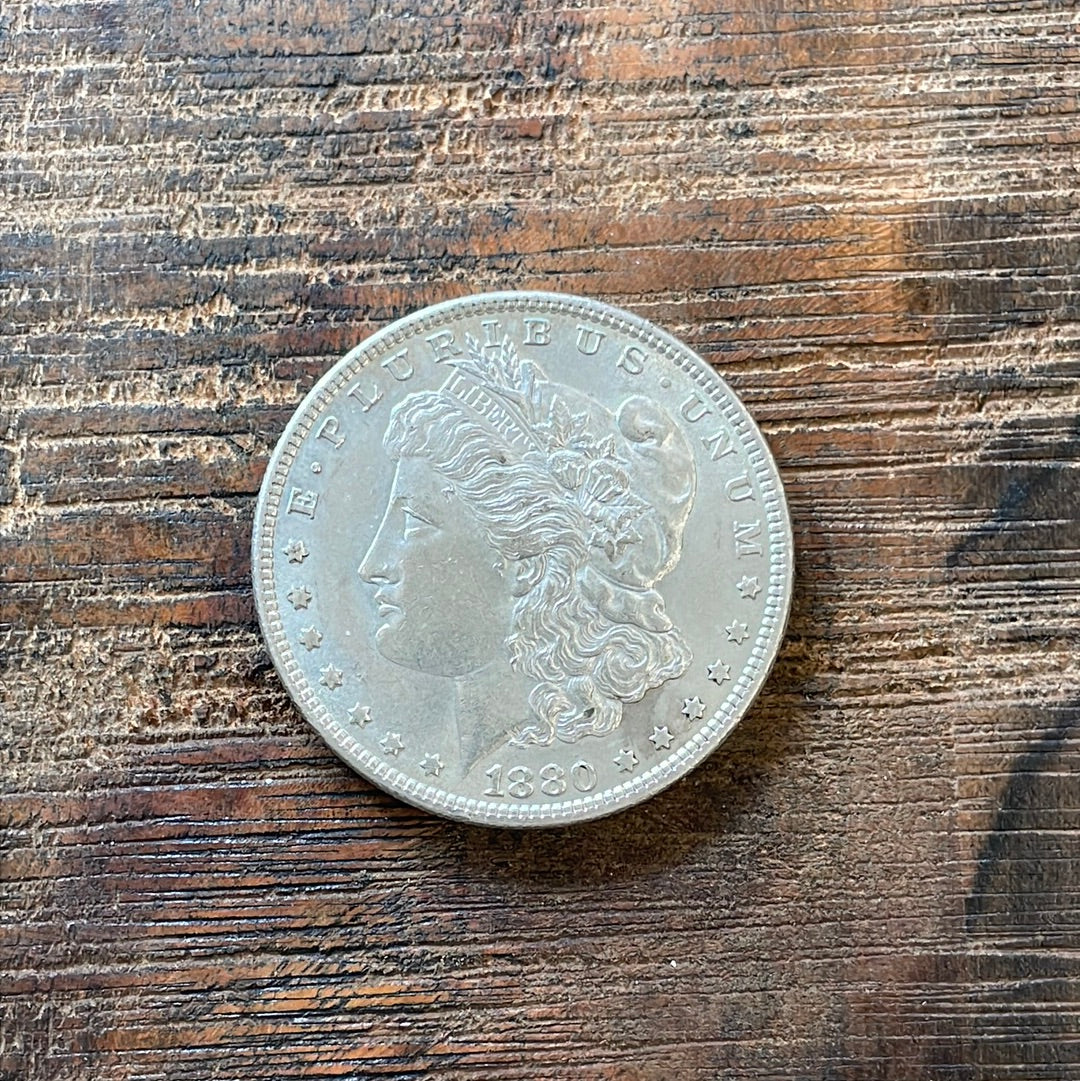 1880 $1 US Morgan Silver Dollar