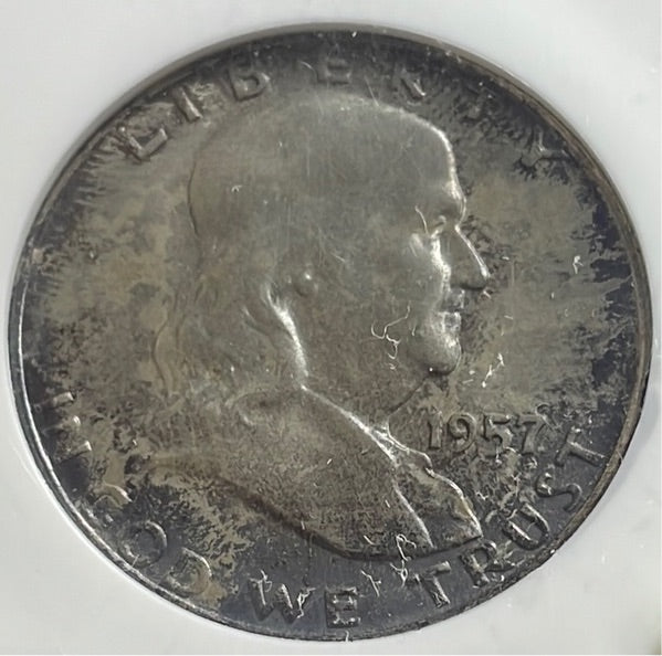 1957 D 50c Franklin Half Dollar NGC MS66 FBL
