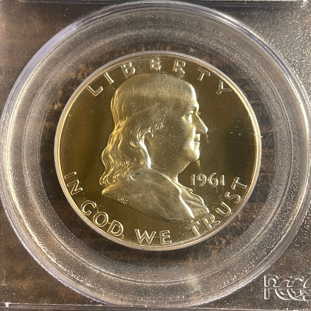 1961 50c Franklin Half Dollar PCGS PR68 CAM