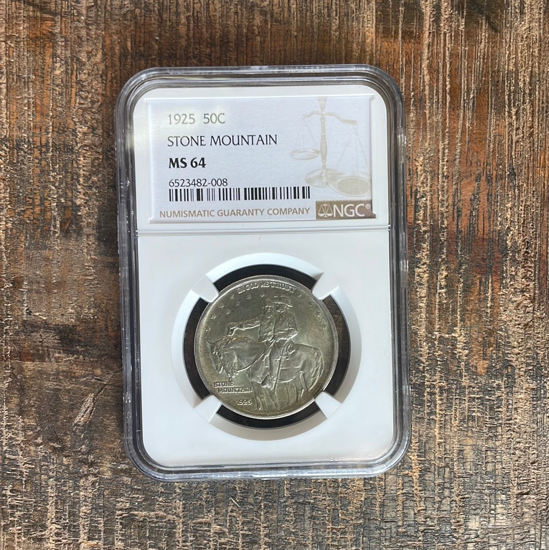 1925 US 50c Stone Mountain NGC MS64