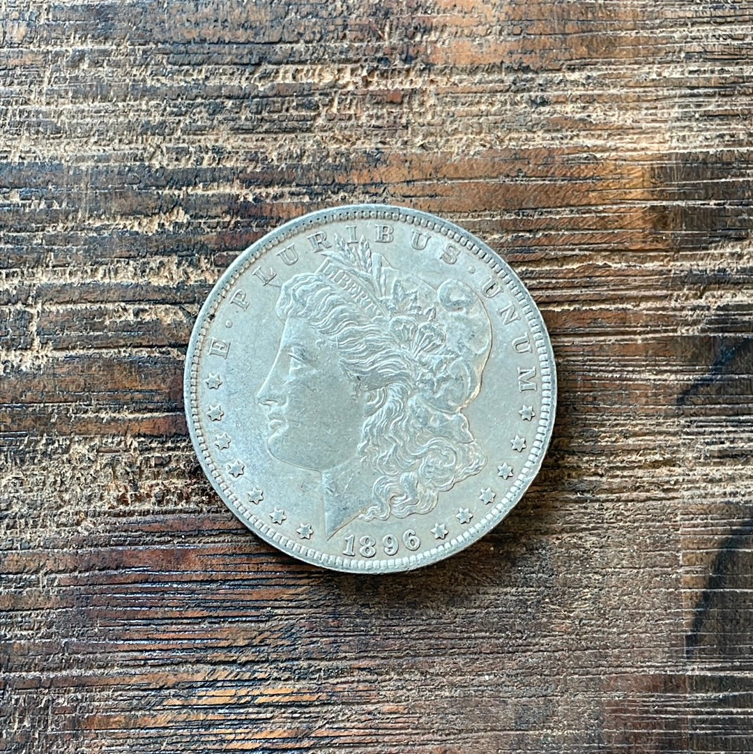 1896 $1 US Morgan Silver Dollar