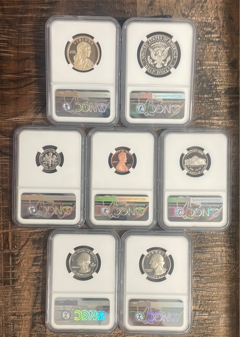 2021 S 7-Coin Clad Proof Set NGC PF70 Ultra Cameo - AR