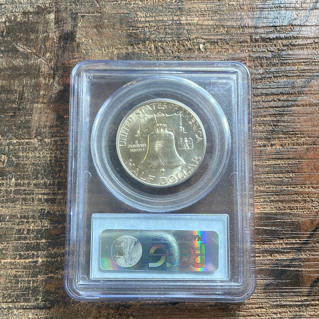 1952-D 50c Franklin Half Dollar PCGS MS64 FBL