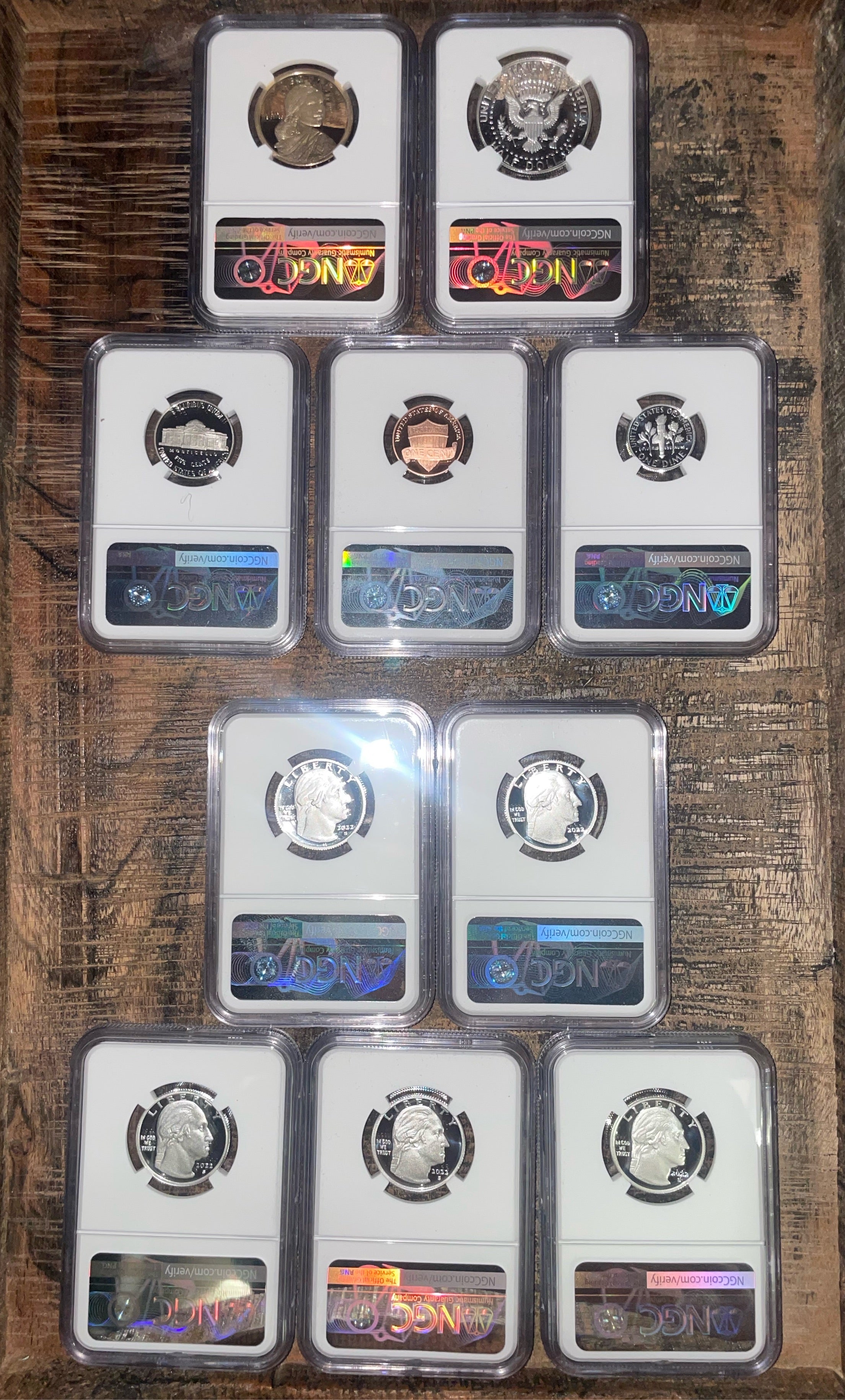 2022 S Official Silver US Mint Set NGC PF70 Ultra Cameo Advance Release