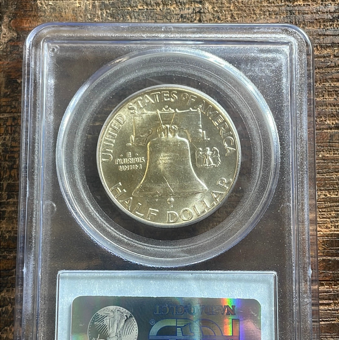 1952-D 50c Franklin Half Dollar PCGS MS64 FBL